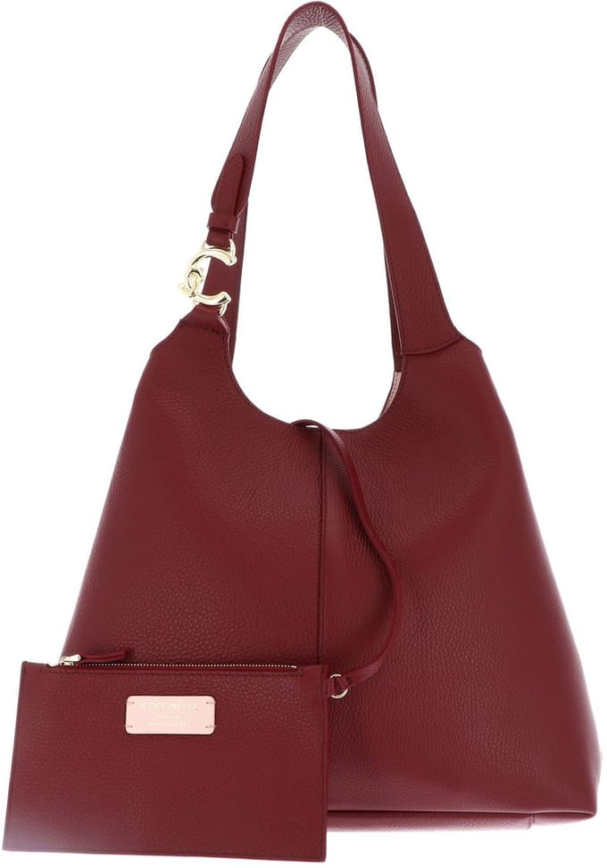 COCCINELLE Leren schoudertas C-Easy Shopper Ribes (rood)paars