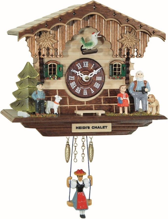 Engstler - 1893 SQ - Wandklok met schommel - Quartz