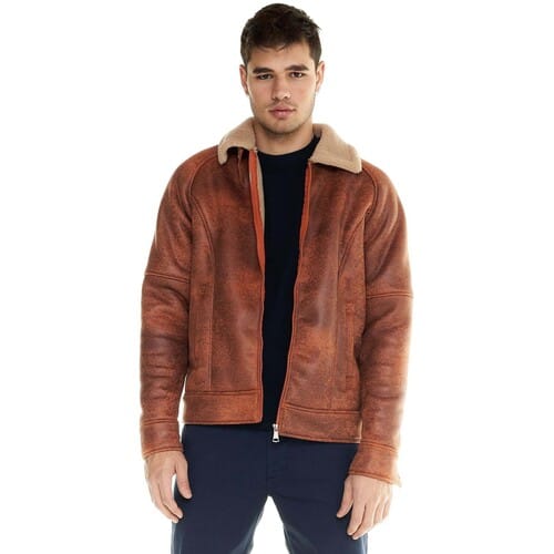 Leren Jas Leone 1947 Man Jacket Sherpa Shades