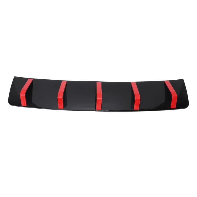 2 STUKS Achterbumper Lip Diffuser Universele Onderbumper Spoiler Haaienvin Beschermer voor 1 Serie E90 black