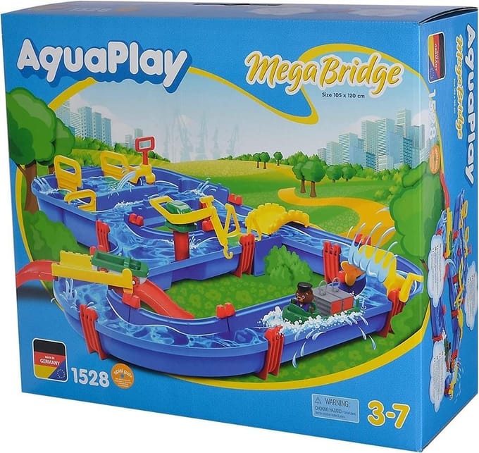 Smoby - Circuit aquatique Mega Bridge Aquaplay - 35 accessoires inclus
