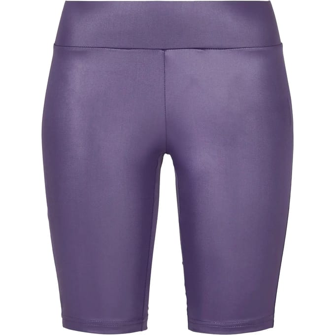 Urban Classics - Imitation Leather Korte cycle broek - L - Paars