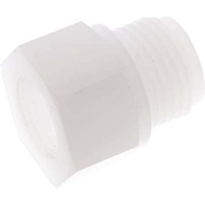Verloopring G3/8'' Binnendraad X G1/2'' Buitendraad PVDF 10bar FDA 27mm Hex