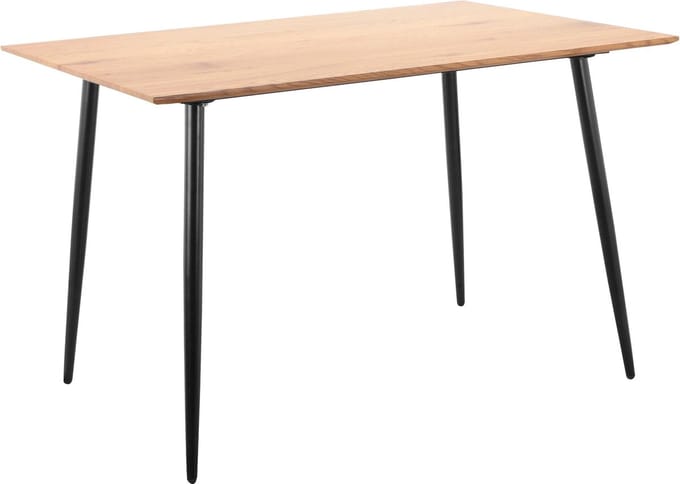 Monza-Eettafel - 120 cm - Eiken/Zwart