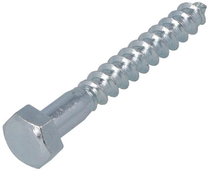 Houtdraadbout verzinkt 4.6 M6 x 120 mm 100 stuks