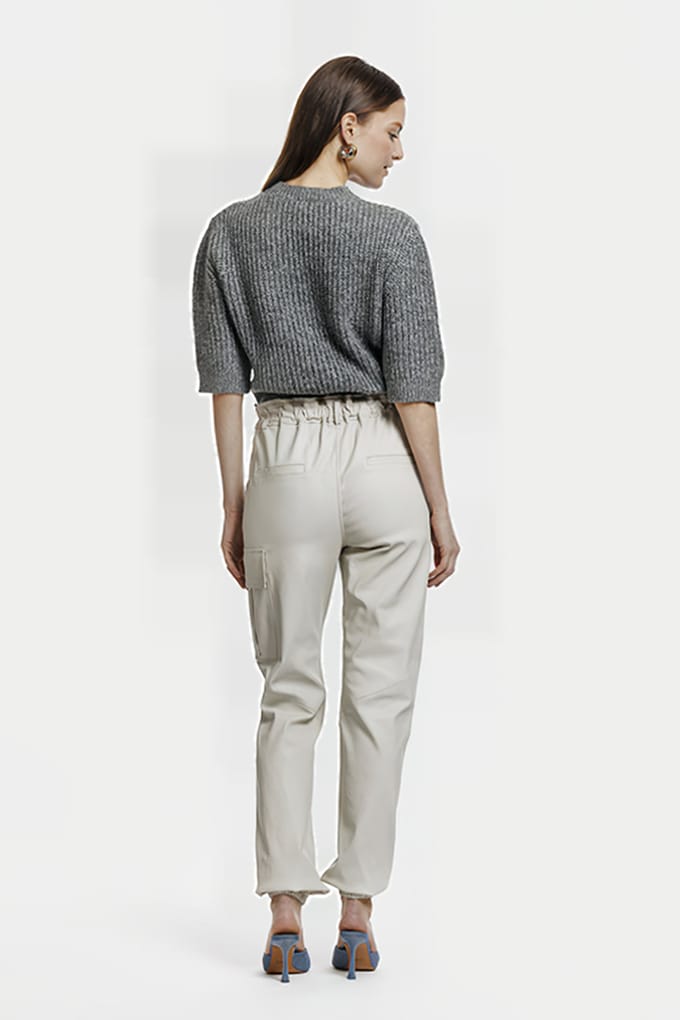 ALTER EGO Yara Trousers Off White Taglia: M | Pantaloni di pelle Outlet | Donna | Bianco