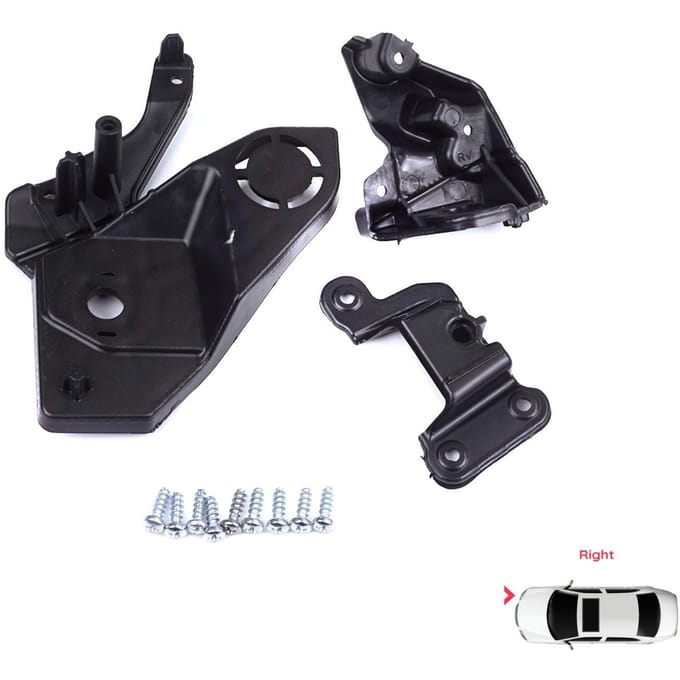 BHL581-2 Koplamp Houder Montage Reparatie Beugel Lip Set Rechterzijde voor Peugeot 208 e-208 MK2 P21 2008 e-2008 MK2 P24 2019-On
