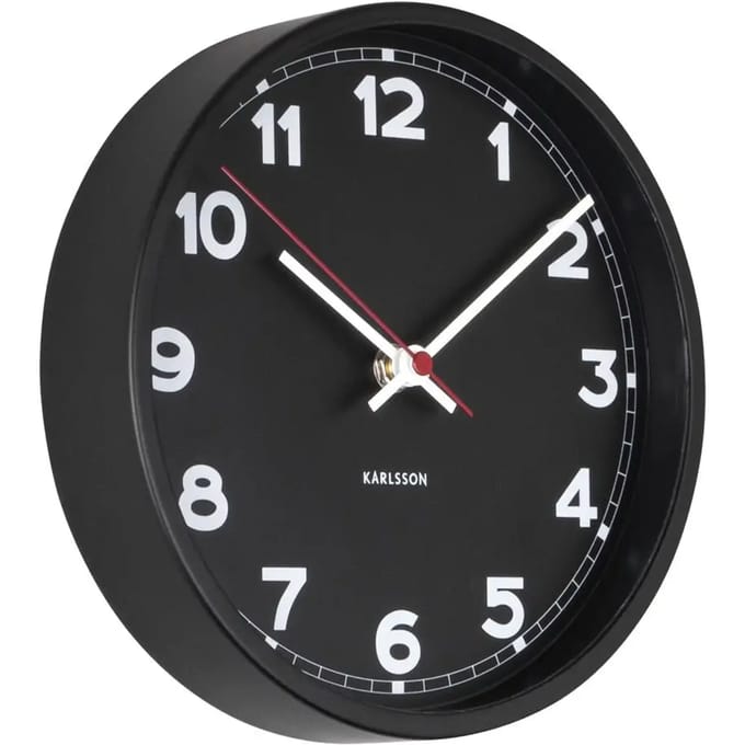 Karlsson Wandklok New Classic - Medium - Zwart - Ø40,6cm - Modern