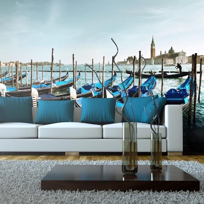 Fotobehang XXL - Gondels op het Canal Grande