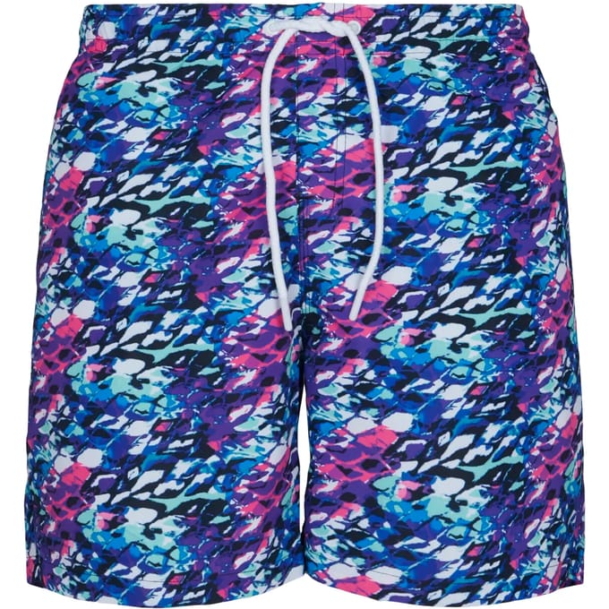 Urban Classics - Multicolor Zwemshorts - M - Blauw/Roze