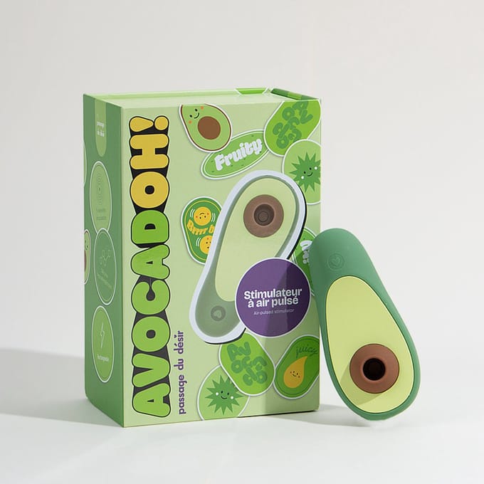 Clitorisstimulatoren met luchtdruk AvocadOh!