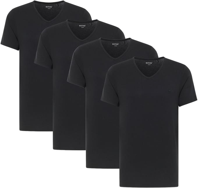 Mustang T-shirt Style Amado 4-Pack Verpakking van 4