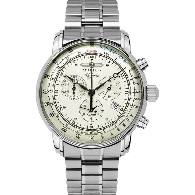 Zeppelin 8680MB-3 100 Jahre Zeppelin chronograaf horloge 42 mm