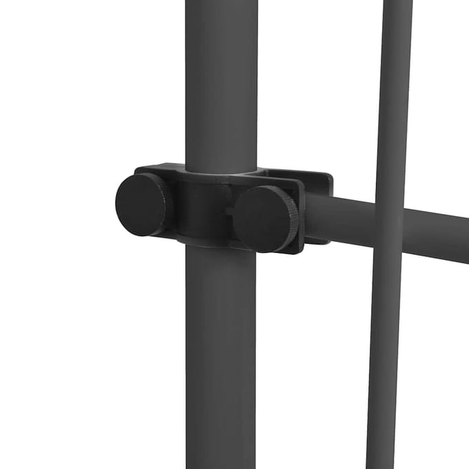 vidaXL - Luifel - handmatig - uitschuifbaar - met - LED - 250 - cm - antracietkleurig