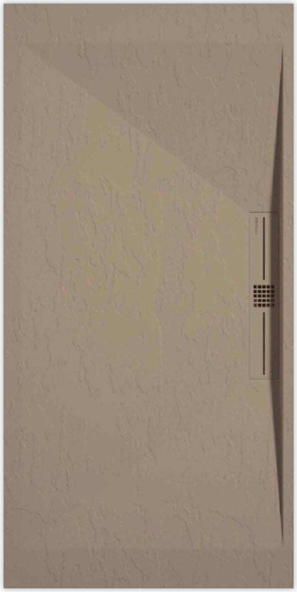 Sanifun douchebak Stone Side Moka Slate 1600 x 900 P