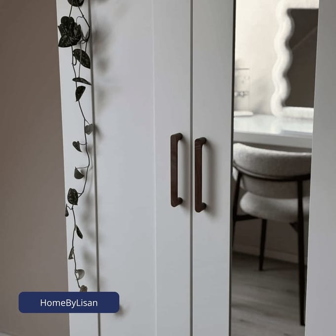 Deurgreep Suus - donkerbruin - 128 mm | Collectie | Goedkope handgrepen |