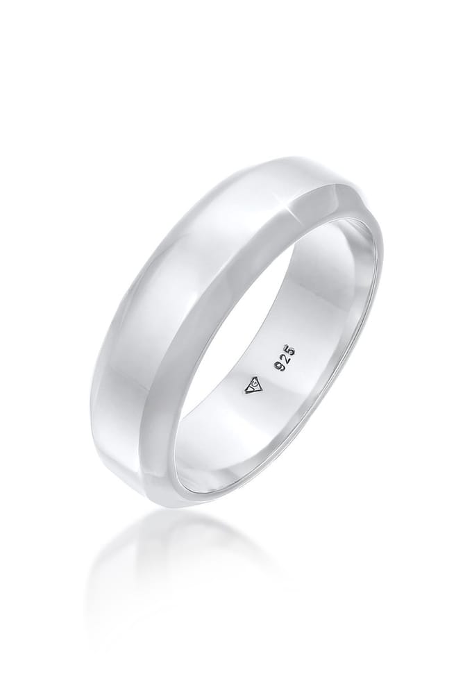 KUZZOI - Ring - Herenband massief in 925 sterling zilver - Heren