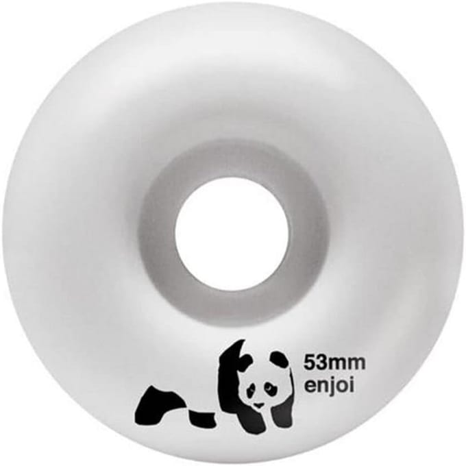 Set van 4 SkateboardWielen - 53mm - Wit