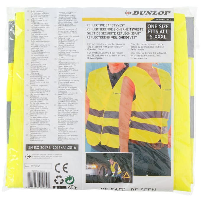 Dunlop Veiligheidshesje Unisex M - XXL Geel