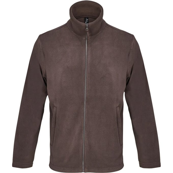 SOLS Unisex Microfleece Jas voor volwassenen (Donkere chocolade)