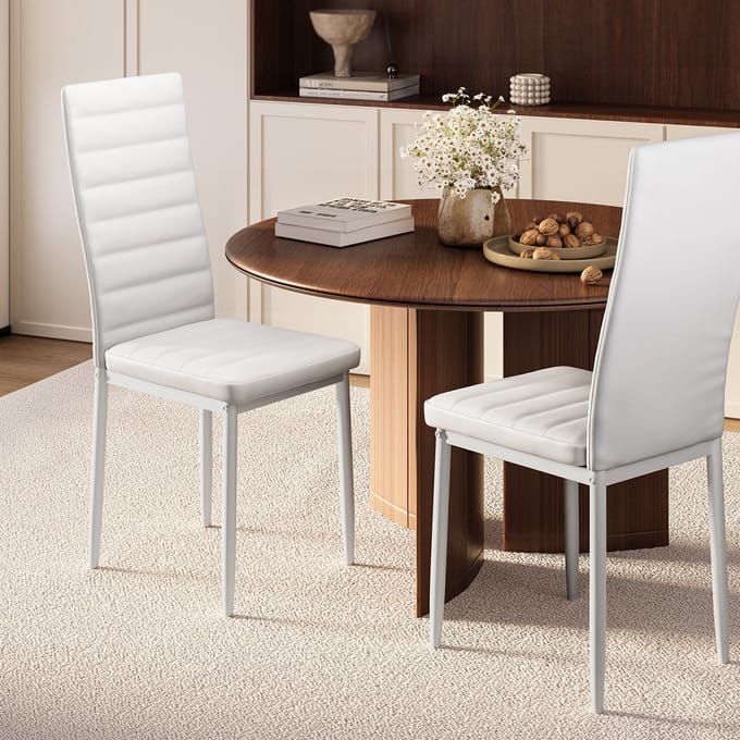 Bealife TB49C Eetkamerstoelen - 2 stoelen - Velvet bekleed - Wit
