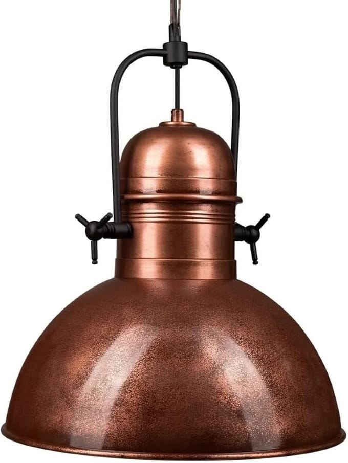 Bamyum Hanglamp Vintage Ø40 cm E27 Koperkleur Metalen Lamp