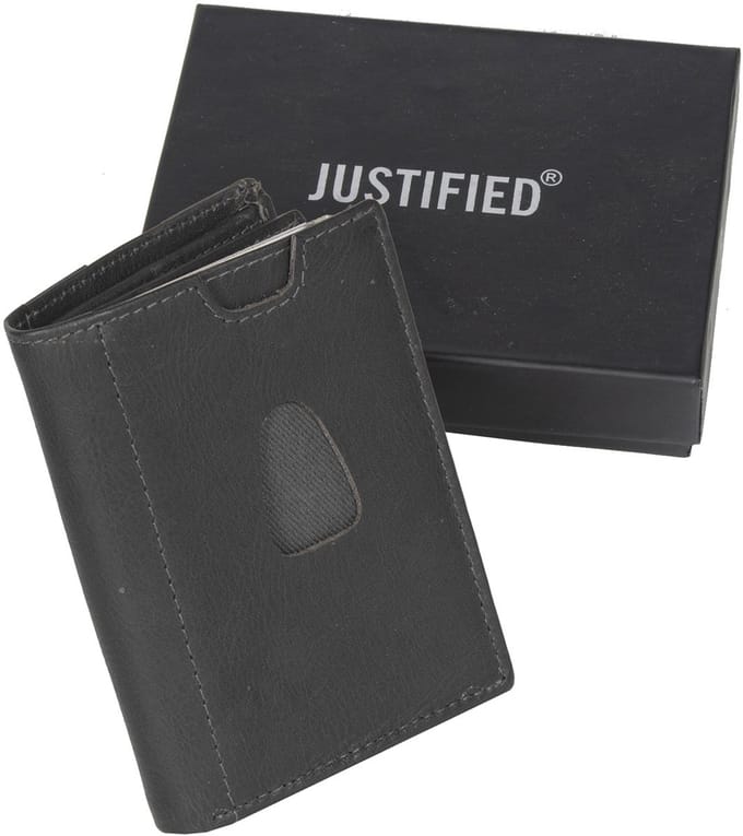 Leather nappa 12 card holder black coins pocket inside + box