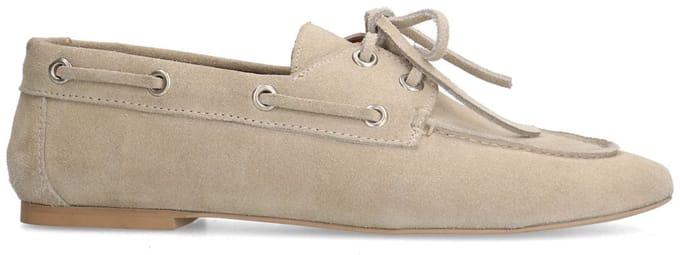 Sacha - Dames - Taupe suède bootschoenen - Maat 36