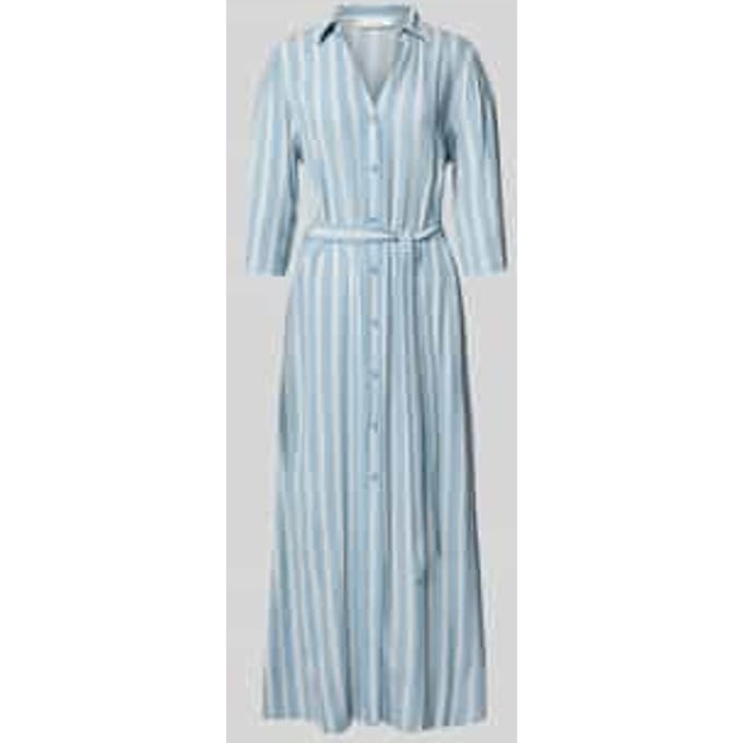 Soepele maxi-jurk van pure viscose, model 'FLORA'