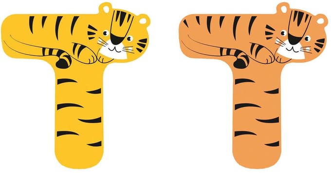 Small Foot - Houten Dieren Kinderletter - T