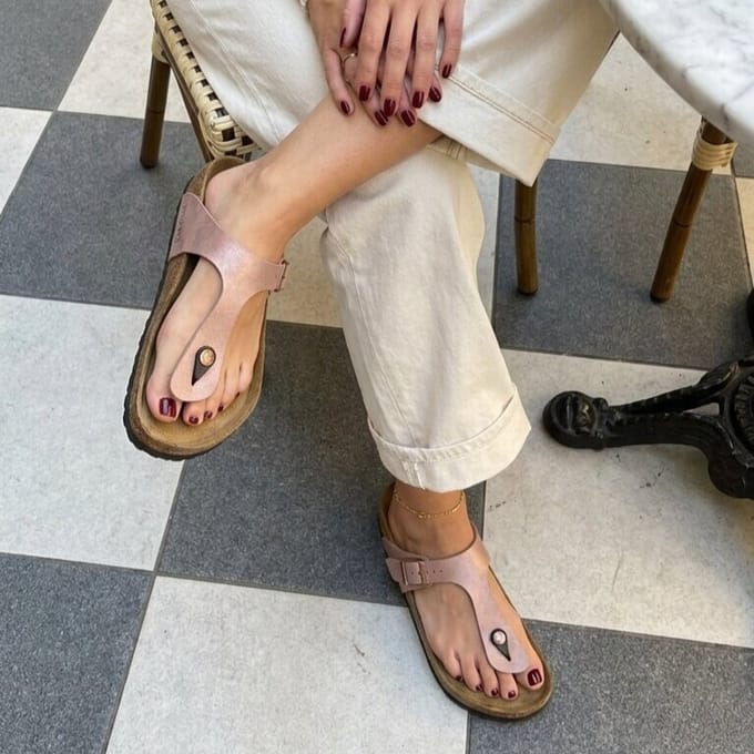 Birkenstock Birkenstock Gizeh copper metallic Birko-Flor