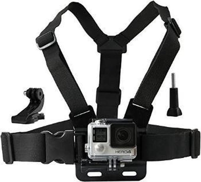 Chest mount / Chesty/ Bost band + GRATIS J-hook voor GoPro