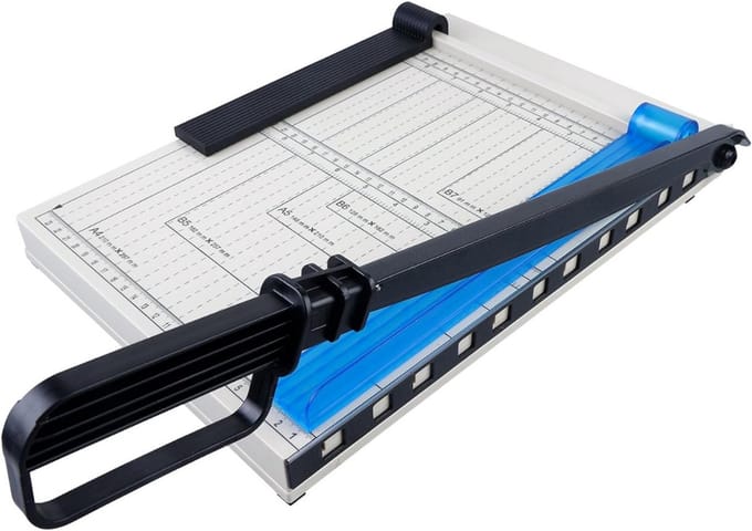 ZRSS® Snijmachine Papier - Professionele Papiersnijder A4 - Hefboomsnijder - Ook voor Karton