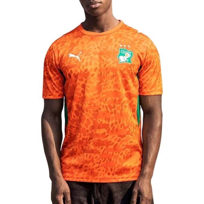 Puma Ivory Coast Truien/Replica's Heren - Oranje - Maat M - Poly Jersey