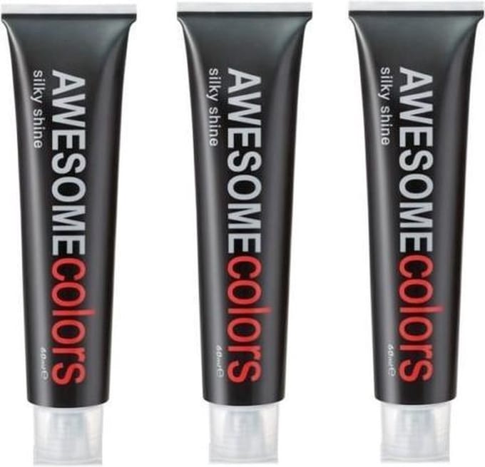 3 x Awesome Colors Silky Shine (3 x 60 ml) 8/3 l.blond goud