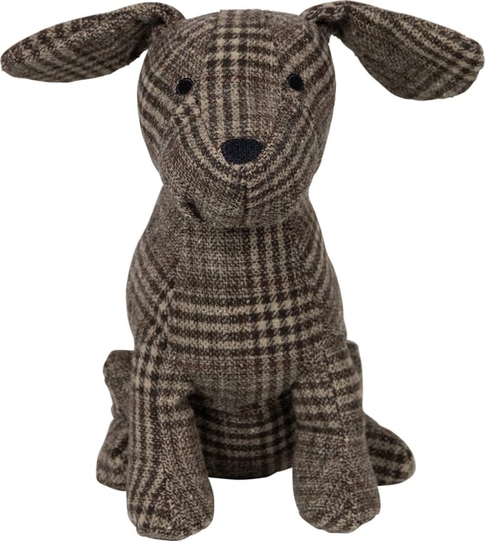 Deurstopper Hond zit ruit 21x16x26 cm
