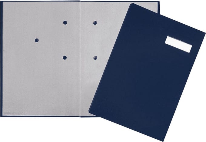 Unterschriftsmappe Kunststoff 20 F�cher blau