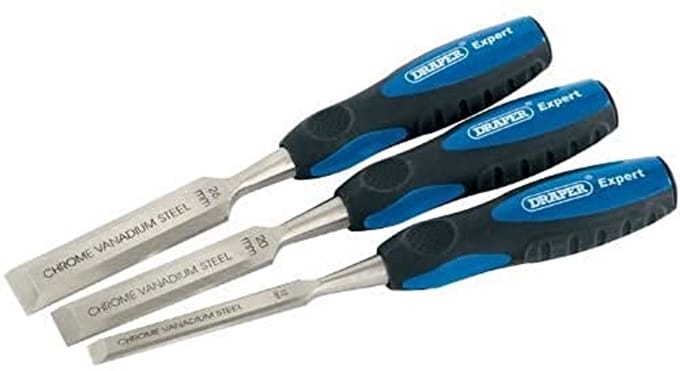 3-delige beitelset met chroom-vanadiumstaal
