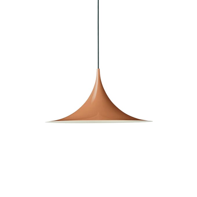 Gubi Hanglamp Semi, Ø 47 cm, pompoen-roestbruin glanzend