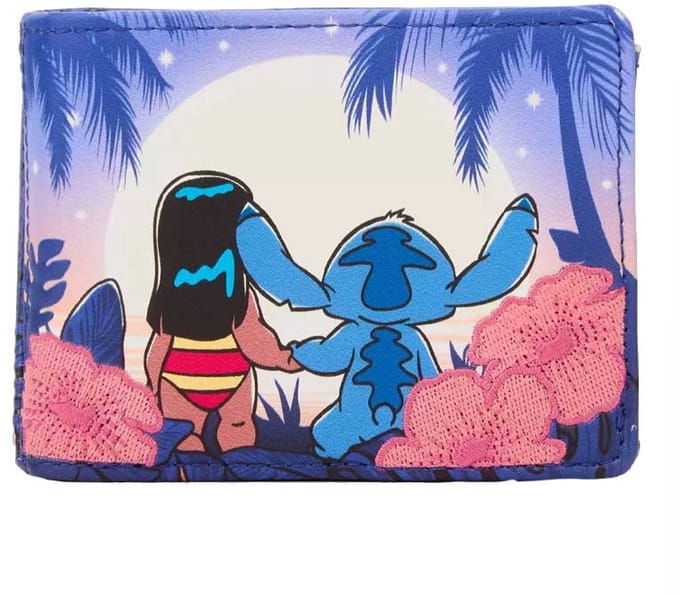 Disney Loungefly Wallet Lilo & Stitch Floral Sunset Exclusive