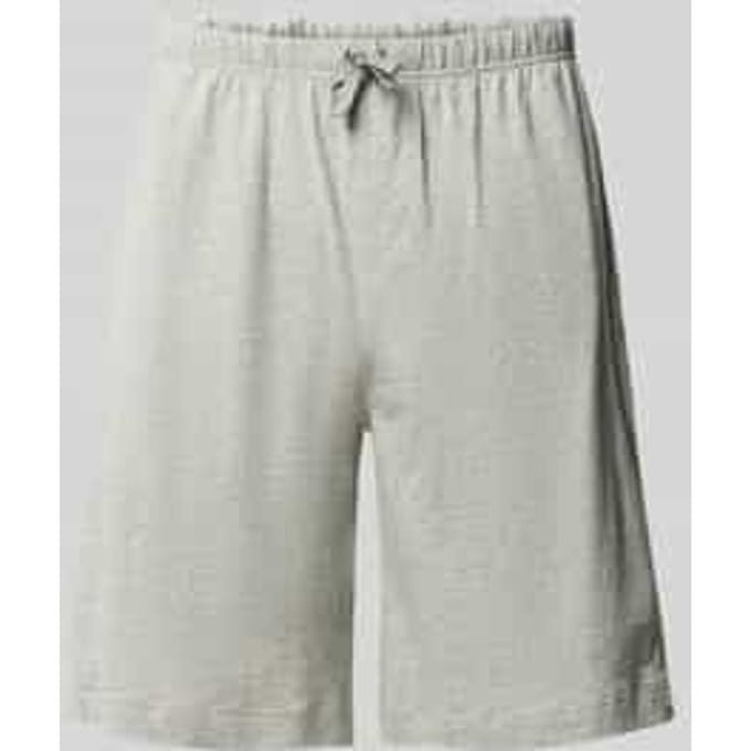 Korte broek van jersey met geborduurd logo