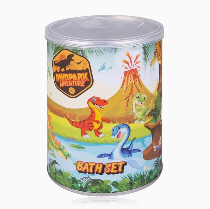 Dinopark Adventure - Cadeau - Badset in blik