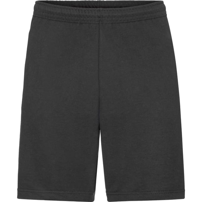 Fruit of the Loom Heren Lichtgewicht Shorts (Zwart)