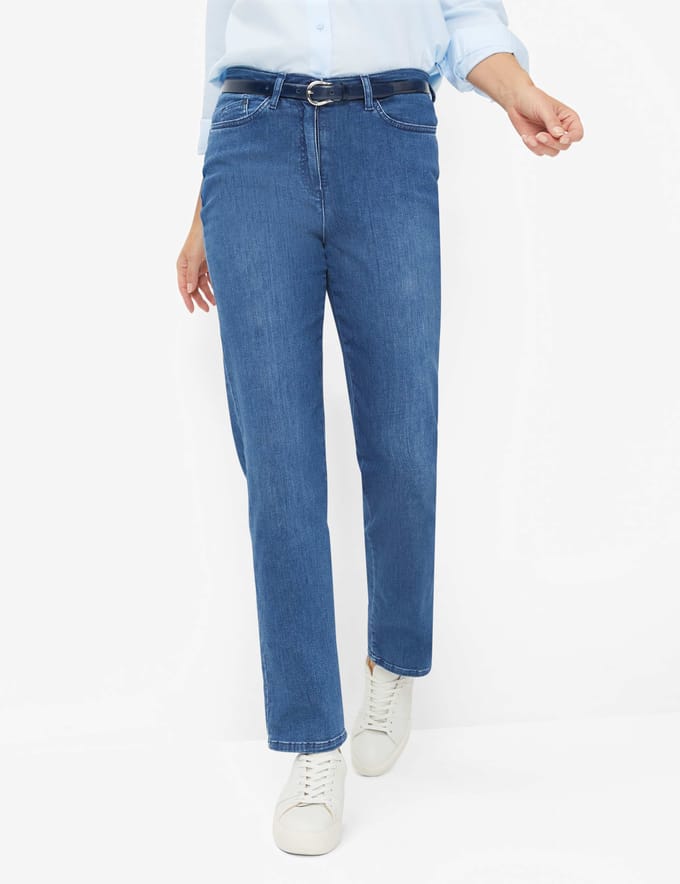 Raphaela by Brax Dames Jeans  Style PATTI STRAIGHT, denim blauw regular, maat 48K