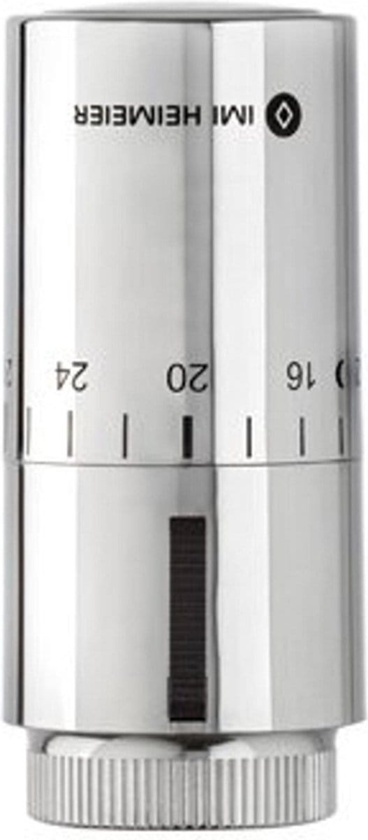 IMI Heimeier thermostaatkop Halo M30x1.5 met temperatuur vergrendeling chroom