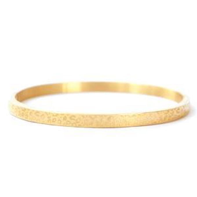 Bangle Leopard Goud (RVS)