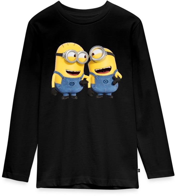 Minions Phil En Stuart Grappig Premium T-Shirt Tiener Lang