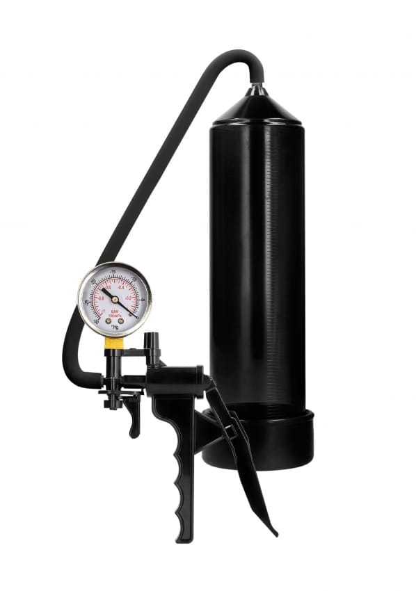 Pumped - Elite Penispomp met Drukmeter - Zwart