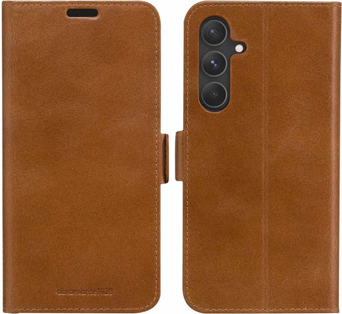 dbramante1928 Copenhagen Bookcase geschikt voor Samsung Galaxy S24 Plus - Tan