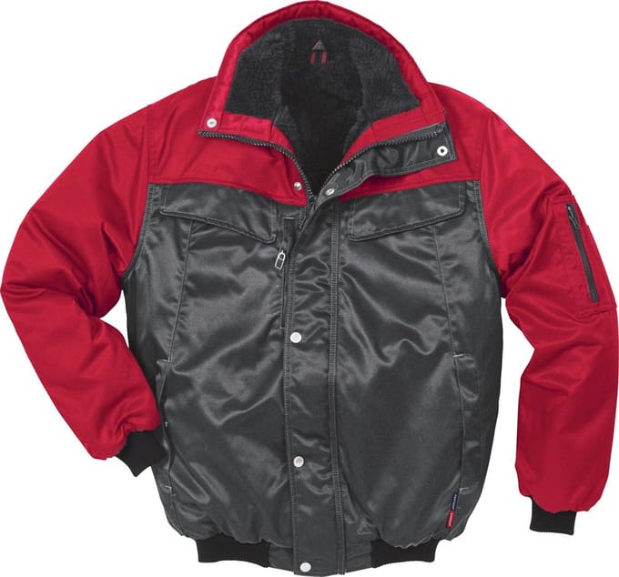 Kansas Winterjas Icon Two Winter pilotenjas 4813 PP grijs/rood